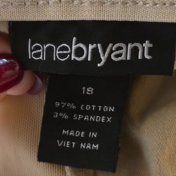 Lane Bryant khaki long length shorts size 18 - Picture 7 of 7